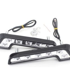 Φώτα ημέρας σχήματος L 6 SMD LED DC 12V  Λευκό 2τμχ. HW-0242
