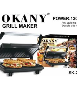 Τοστιέρα Γκριλιέρα 1200W Γκρι Sokany SK-220