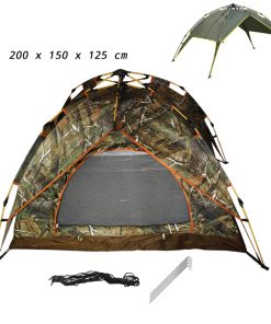Σκηνή Igloo 3 Ατόμων Καλοκαιρινή 200 x 150 x 125 cm Αυτόματη Παραλλαγή Πράσινη SJ-0001